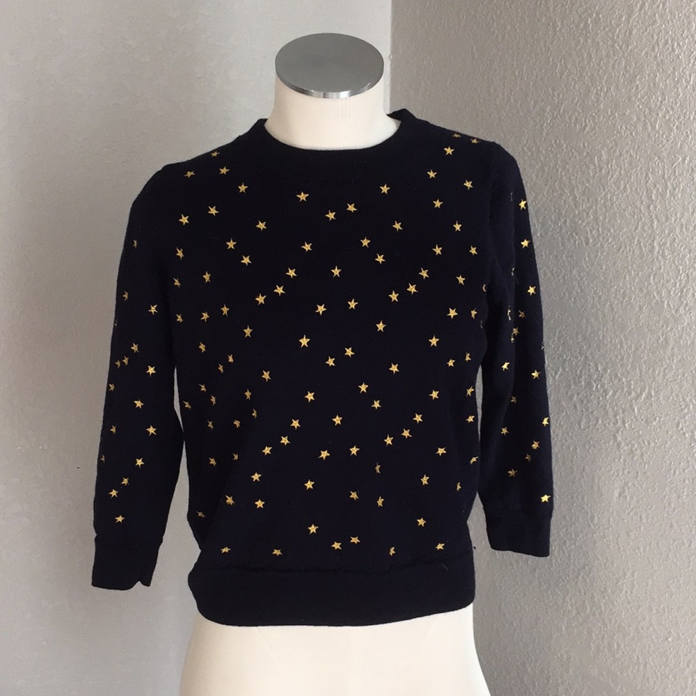 J. Crew embroidered star Tippi sweater